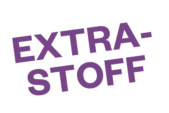 Schriftzug EXTRA-STOFF im Next Liberty Theater in Graz