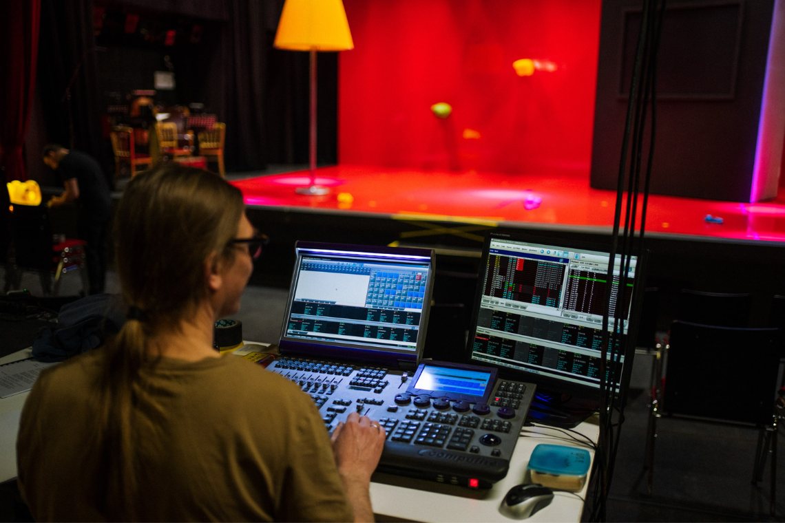 Backstage-Einblick Mitarbeiter:innen des Next Liberty Theater in Graz