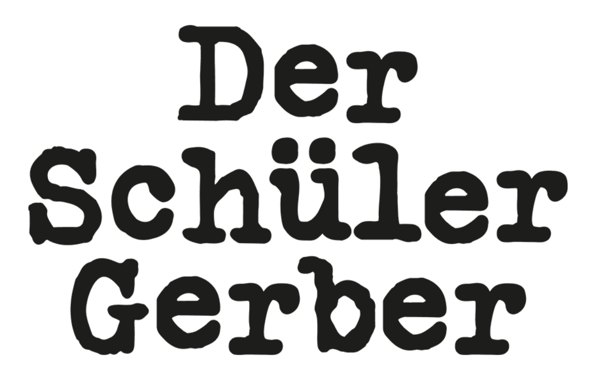 Schriftzug des Theaterstücks DER SCHÜLER GERBER im Next Liberty Theater in Graz